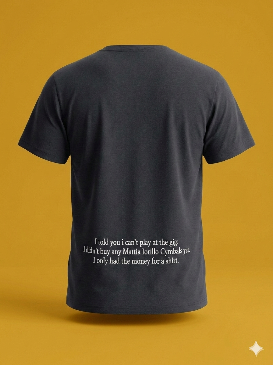 Handmade T-shirt Mattia Iorillo Cymbals
